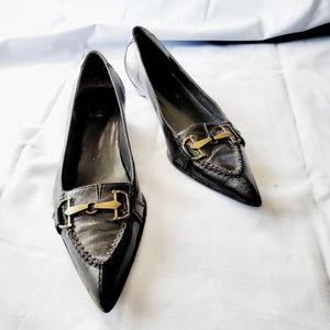 Stuart Weitzman | Leather Pointed Toe Flats